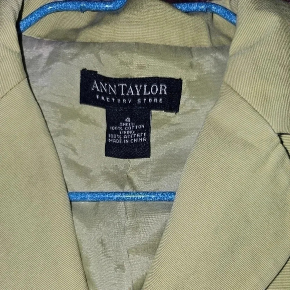 Ann Taylor Factory Light Green Suit Jacket Size 4 - Picture 4 of 7